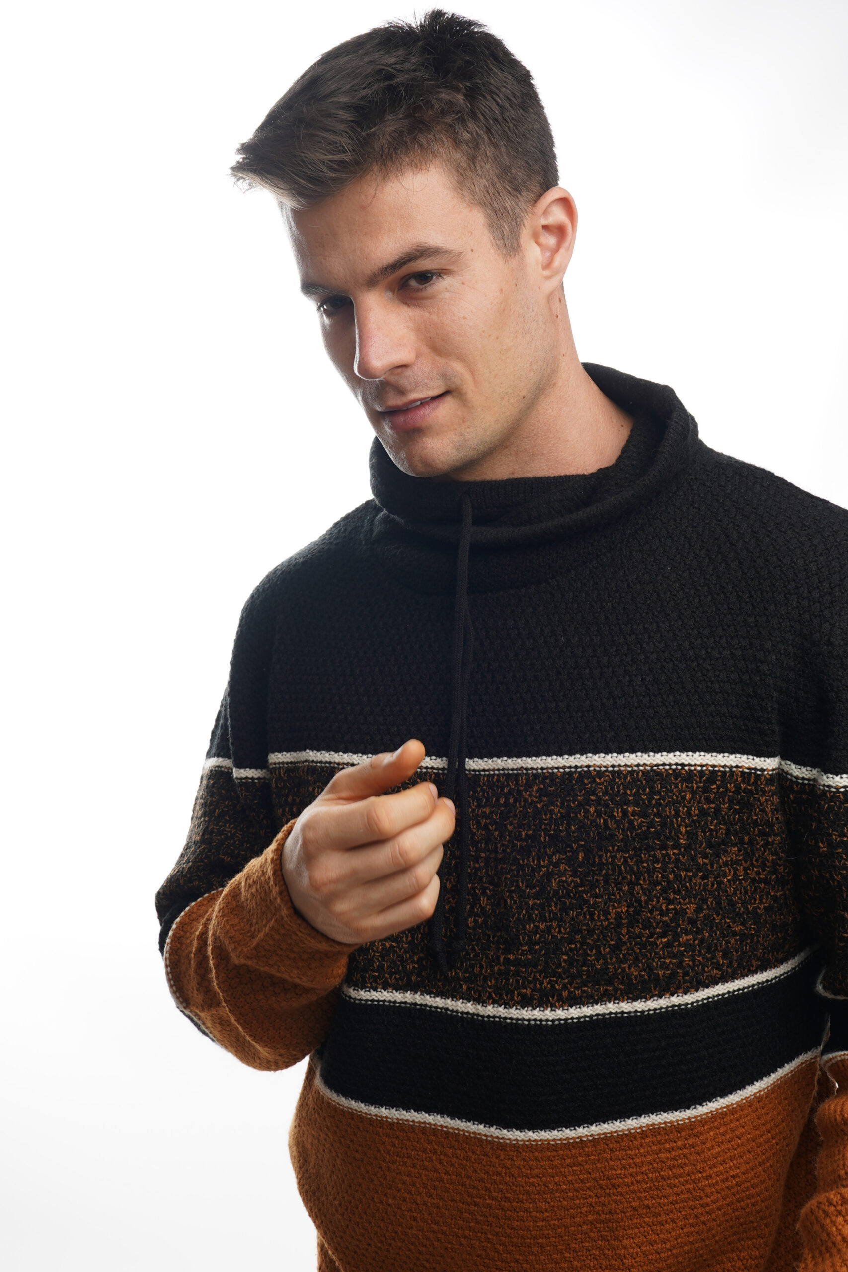 Sweter męski paski