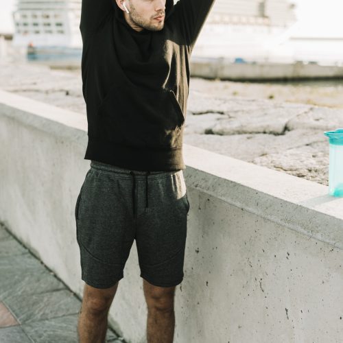 stretching